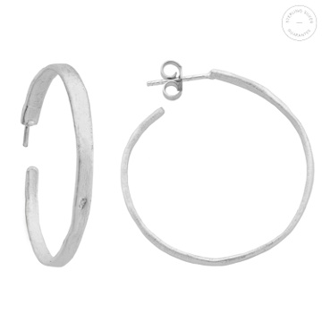 BOUCLES D'OREILLES EN ARGENT ESTER GRANDES