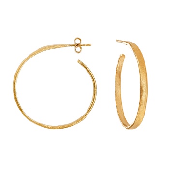BOUCLES D'OREILLES DORÉES ESTERGOLD GRANDES