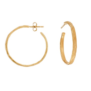 BOUCLES D'OREILLES DORÉES ESTERGOLD MOYENNES