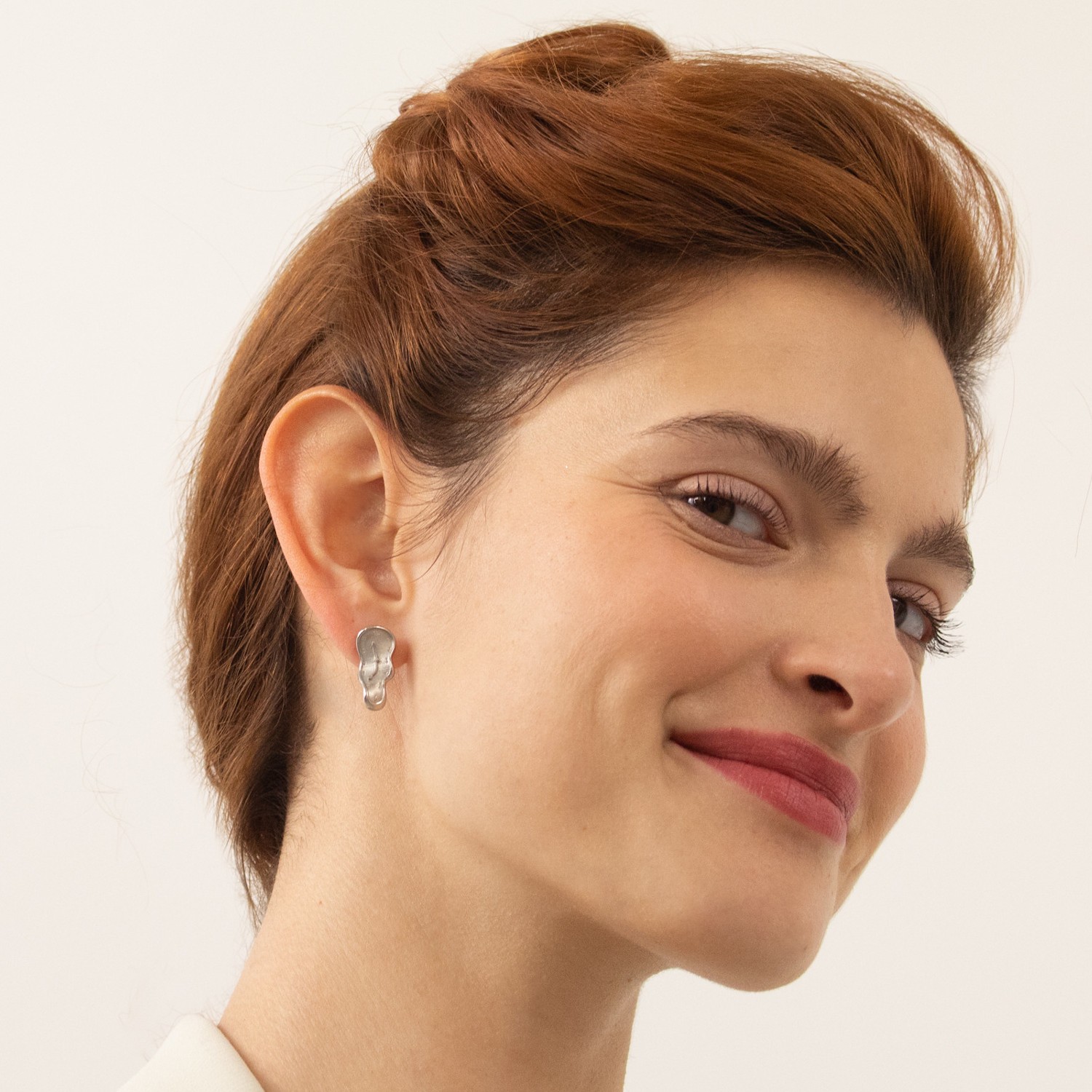 SMALL SILVER EARRINGS DALÍ, JEWELRY BY JOIDART, WATCH 1