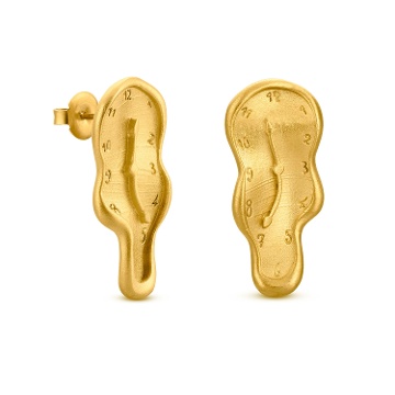 GOLDEN EARRINGS DALÍ, JEWELRY BY JOIDART, WATCH