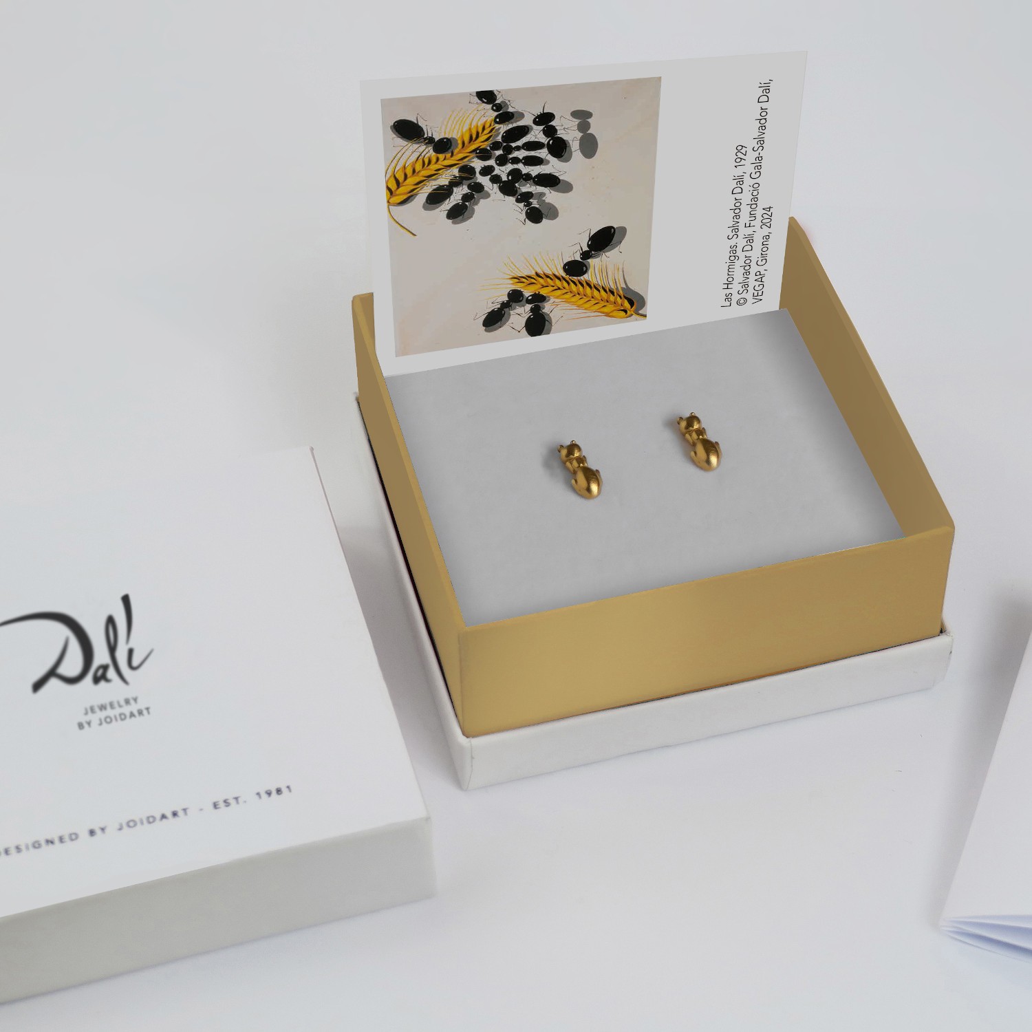 GOLDEN EARRINGS DALÍ, JEWELRY BY JOIDART, ANT 3