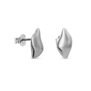 PENDIENTES PLATEADOS DALÍ, JEWELRY BY JOIDART, FORMAS BLANDAS
