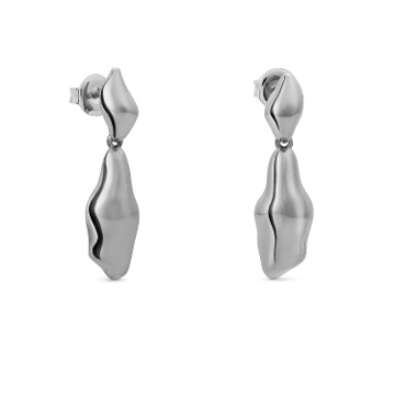 Boucles D'oreilles Anneaux En Argent Sterling 925/1000 - Fermoir Dormeuse - Réf. R4600102 - Marque S&G - Neuf Avec étiquettes