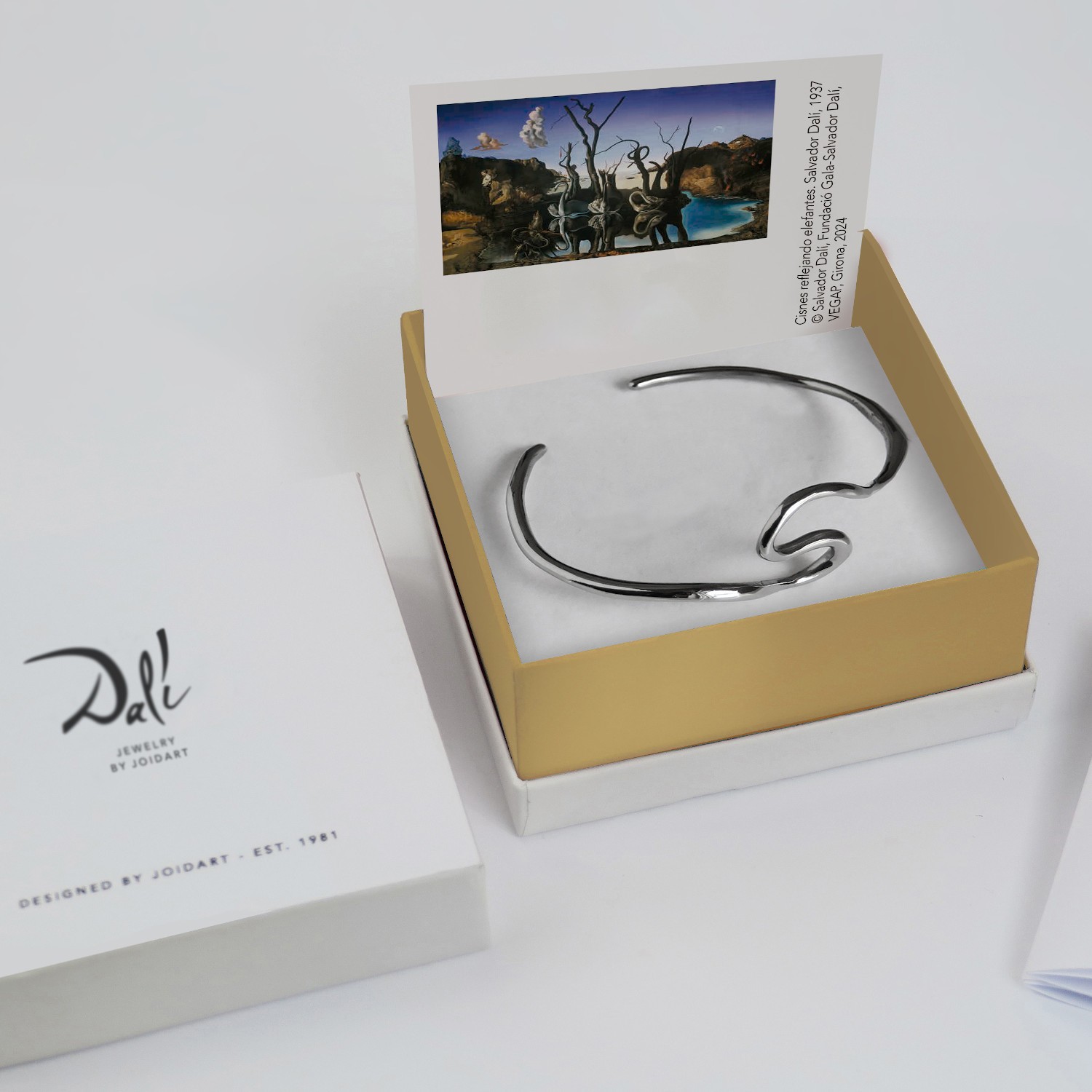 BRACELET EN ARGENT DALÍ, JEWELRY BY JOIDART, CYGNES 3