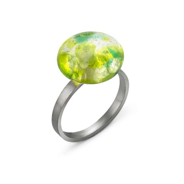 ANILLO EN PLATA GAUDÍ JEWELRY VERDE