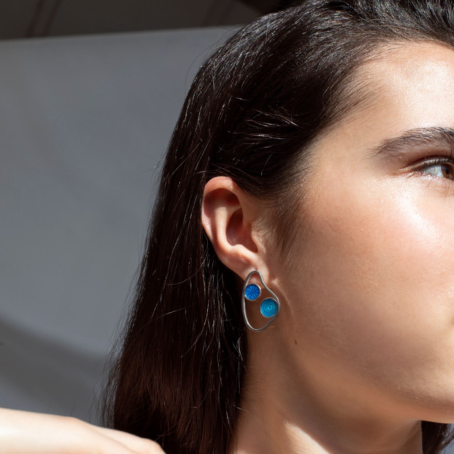 SILVER MEDIUM EARRINGS GAUDÍ JEWELRY CIBES  1