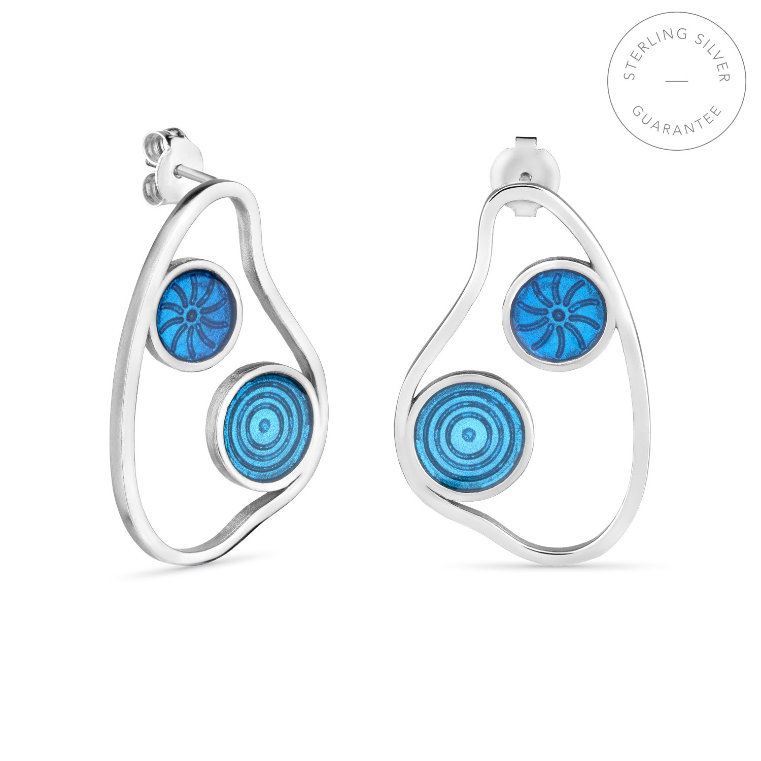 SILVER MEDIUM EARRINGS GAUDÍ JEWELRY CIBES 