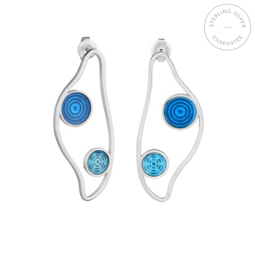 ARRACADES GRANS PLATA GAUDÍ JEWELRY CIBES