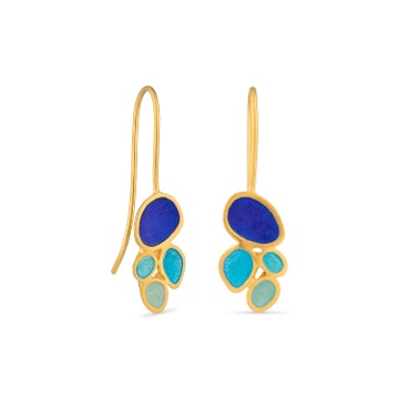 GOLDEN HOOK EARRINGS GAUDÍ JEWELRY FRUITS