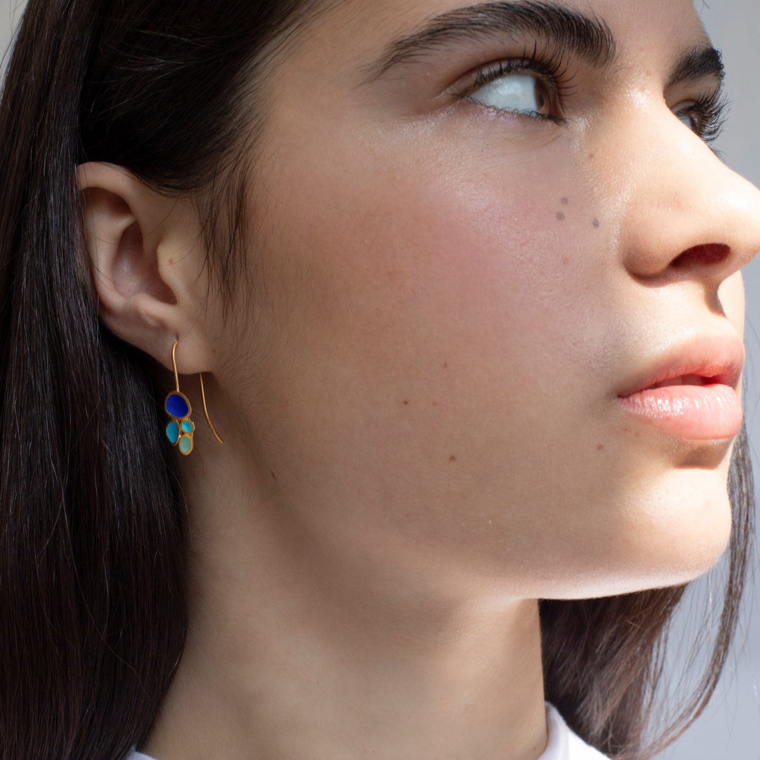 GOLDEN HOOK EARRINGS GAUDÍ JEWELRY FRUITS