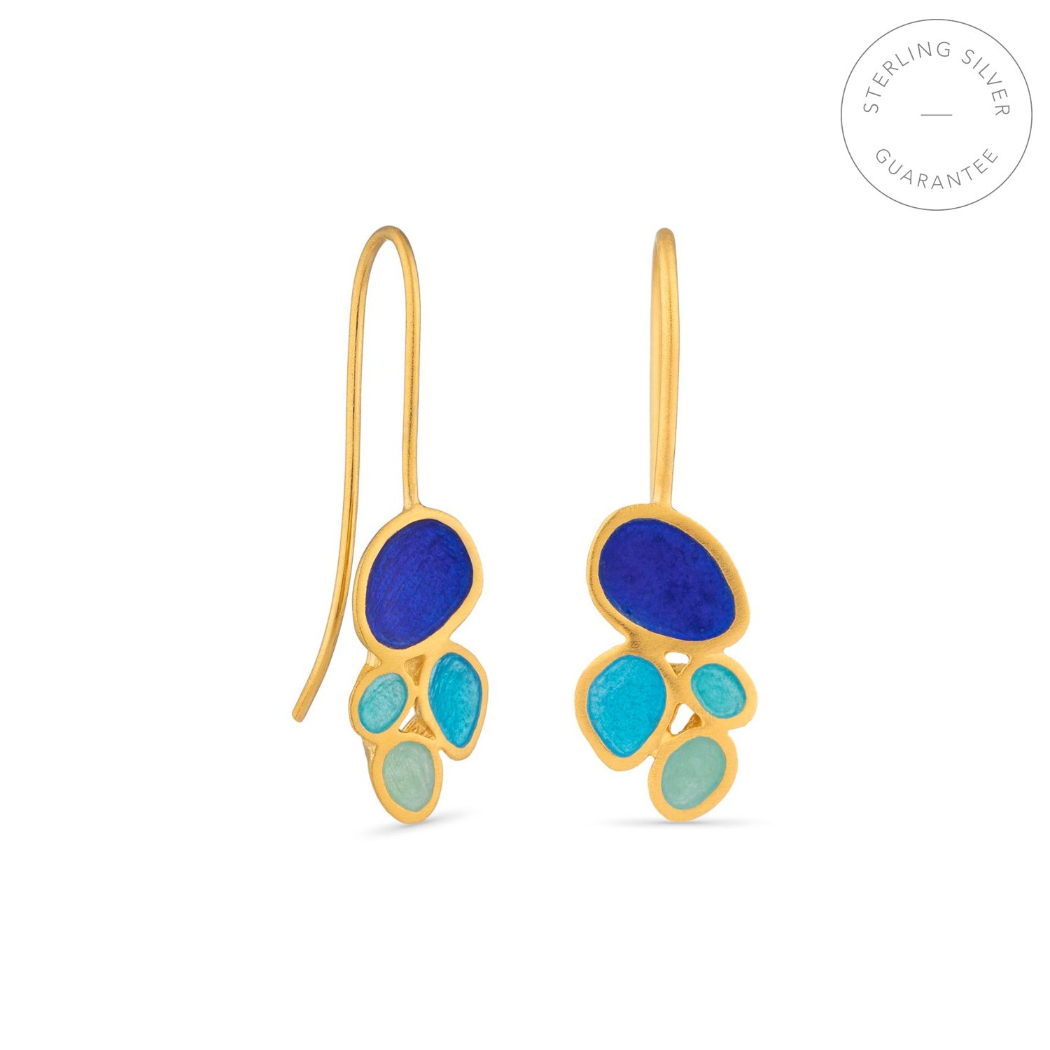 GOLDEN HOOK EARRINGS GAUDÍ JEWELRY FRUITS