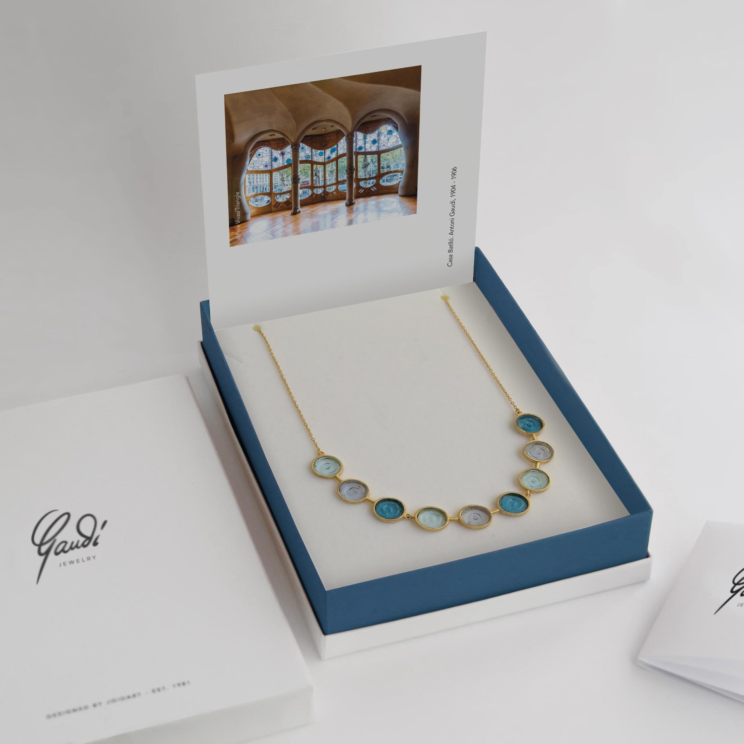 COLLARET DAURAT GAUDÍ JEWELRY BLAUS