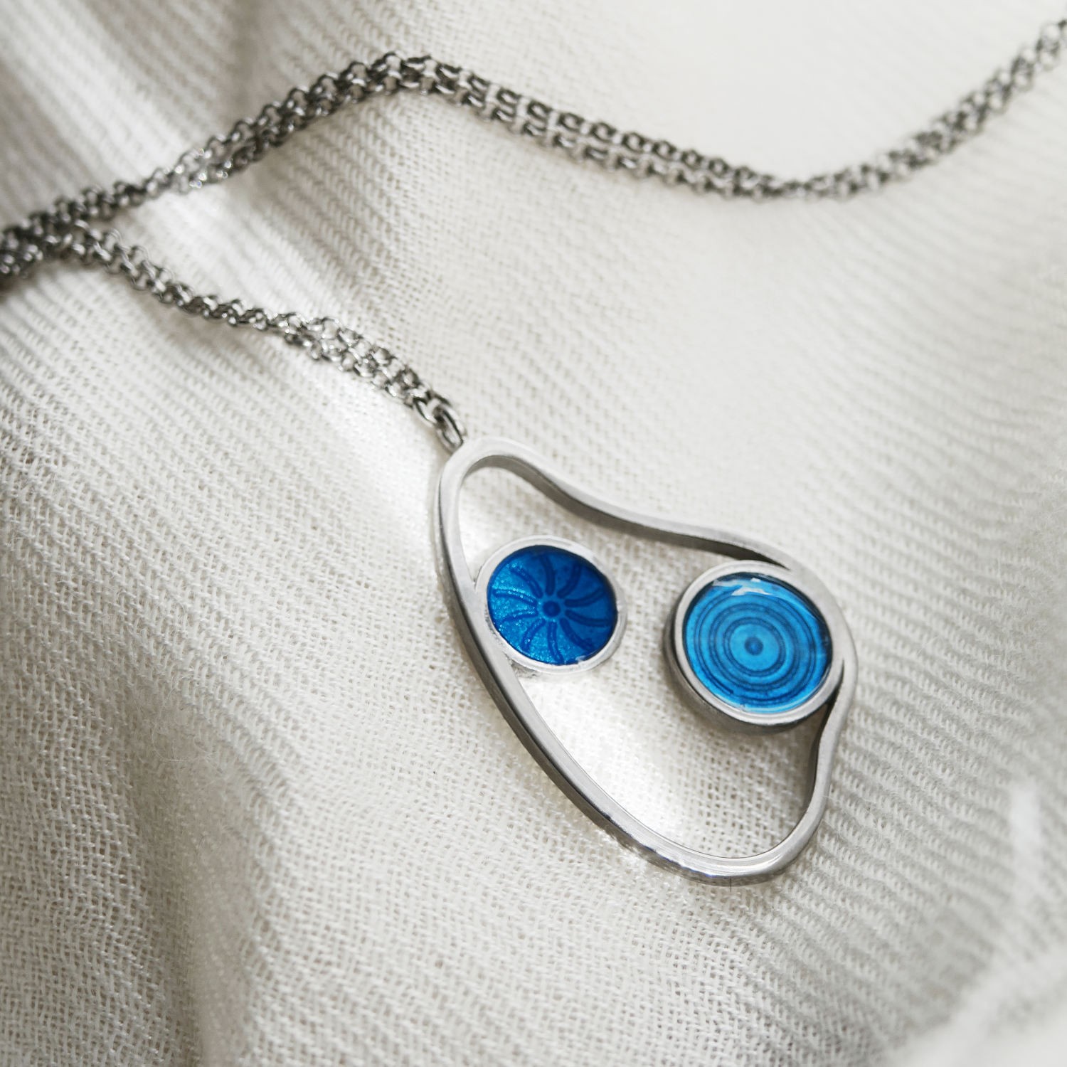 SILVER-PLATED PENDANT NECKLACE GAUDÍ JEWELRY CIBES 3