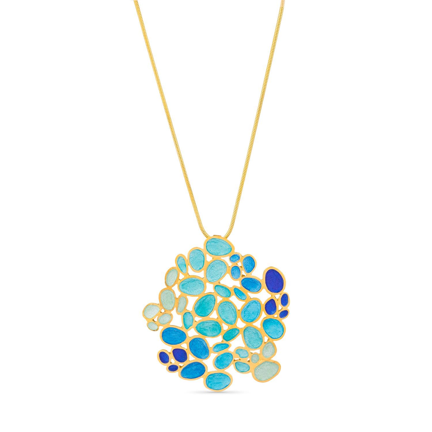 COLLAR CON COLGANTE GRANDE DORADO GAUDÍ JEWELRY FRUITS
