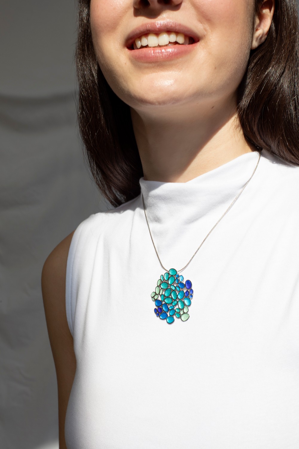 SILVER NECKLACE GAUDÍ JEWELRY FRUITS LARGE 