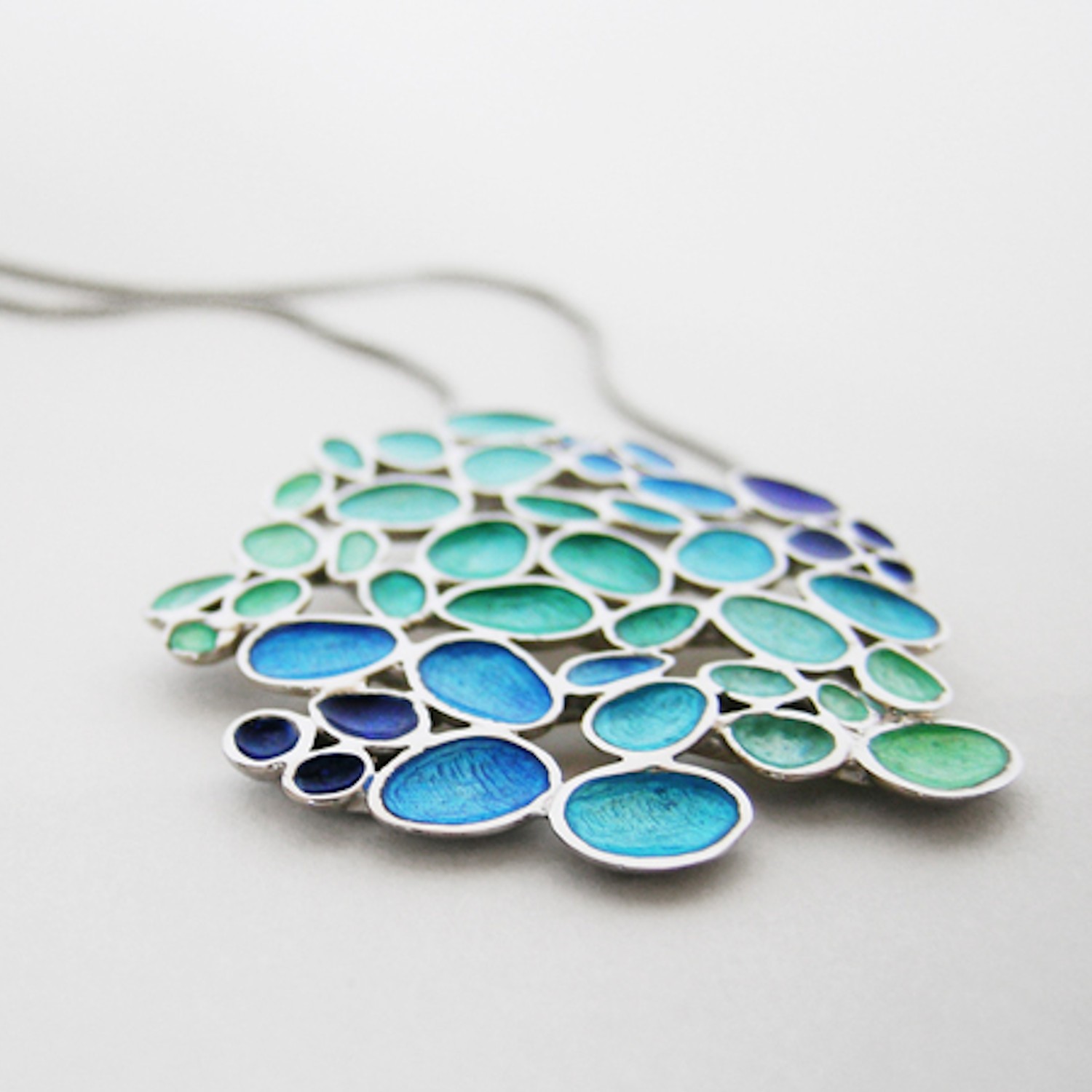 SILVER NECKLACE GAUDÍ JEWELRY FRUITS LARGE 