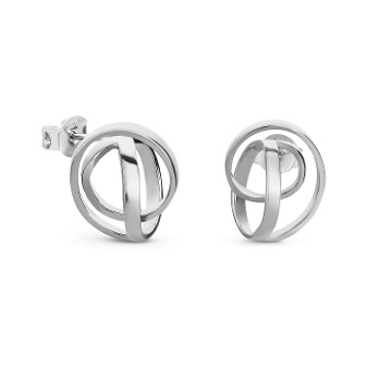 PENDIENTES PLATEADOS PEQUEÑOS EMBOLIC
