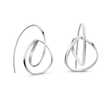 PENDIENTES PLATEADOS MEDIANOS EMBOLIC