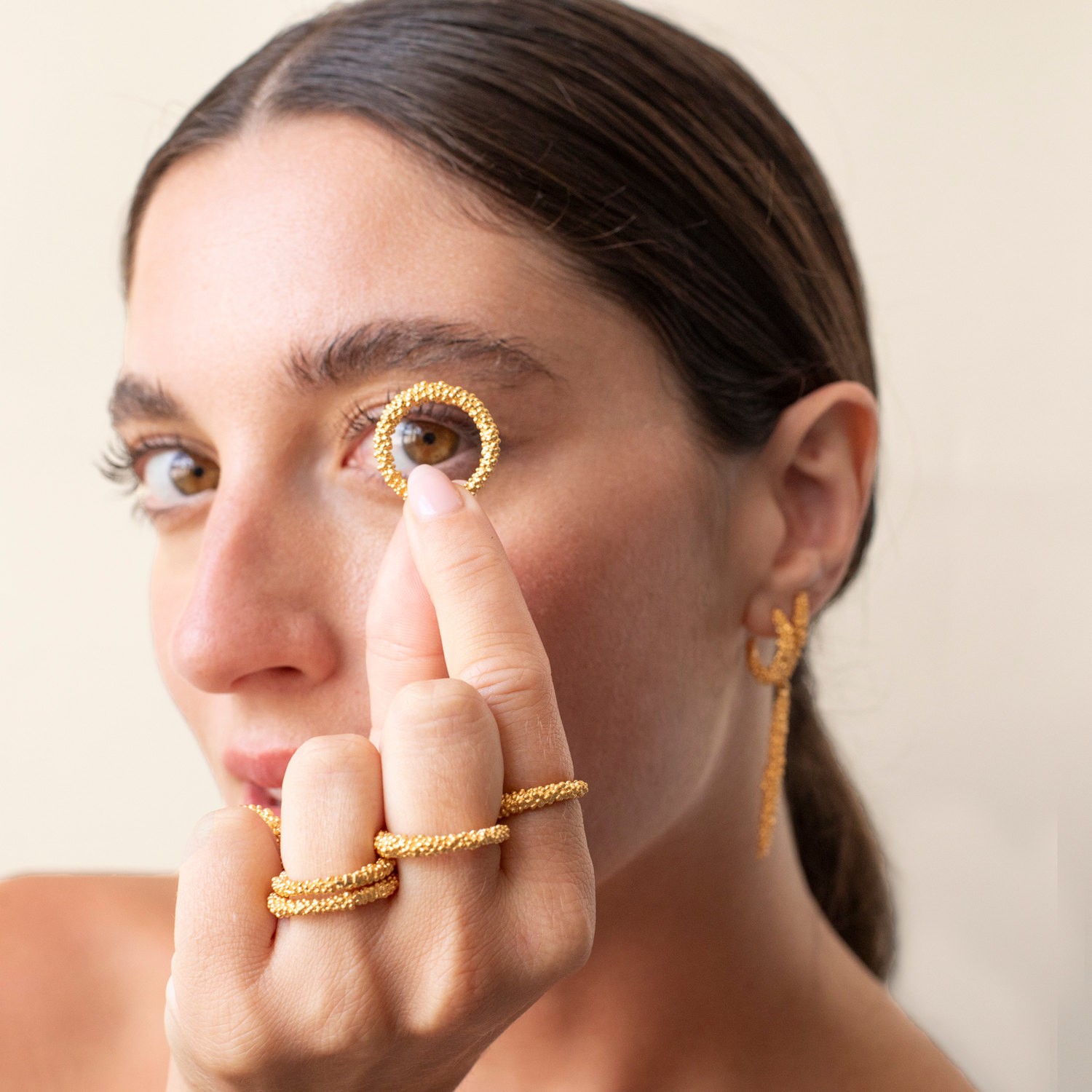 Golden Balls Ring STARDUST | Joidart