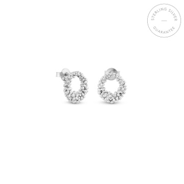 PENDIENTES PEQUEÑOS DE PLATA STARDUST