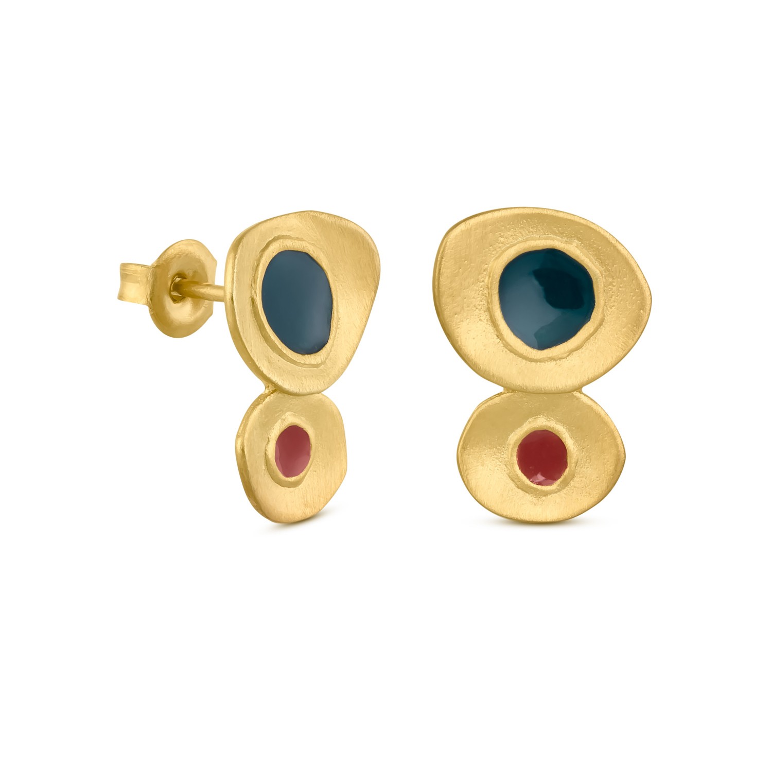 GOLDEN EARRINGS FAVORITA COLORS SMALL