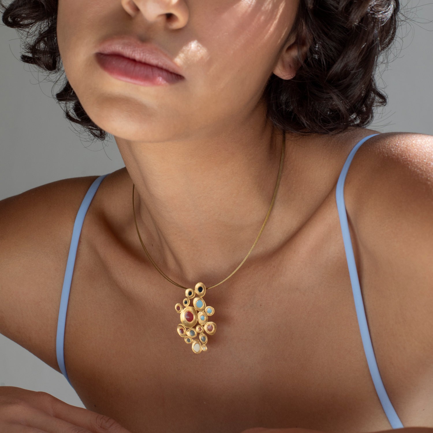 GOLDEN NECKLACE FAVORITA COLORS LARGE