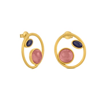 GOLDEN EARRINGS ALEGRIA ROUND