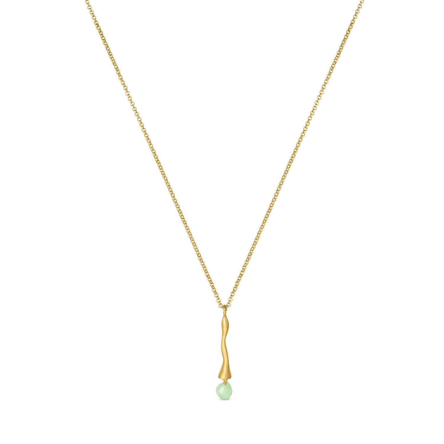 COLLIER DORÉE ECLAT VERT