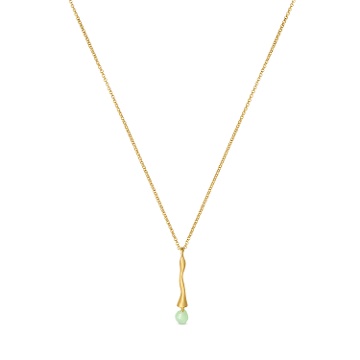COLLIER DORÉE ECLAT VERT