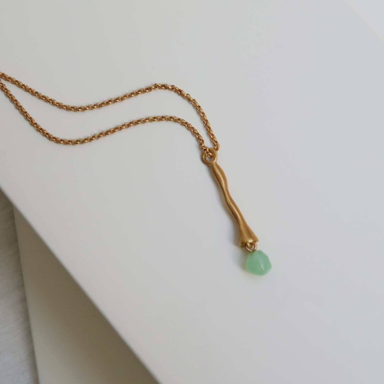 COLLIER DORÉE ECLAT VERT