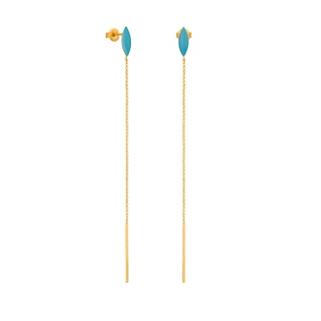 PENDIENTES DORADOS MINIMA CADENA