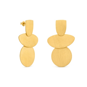 PENDIENTES DORADOS VENUS TRIPLES