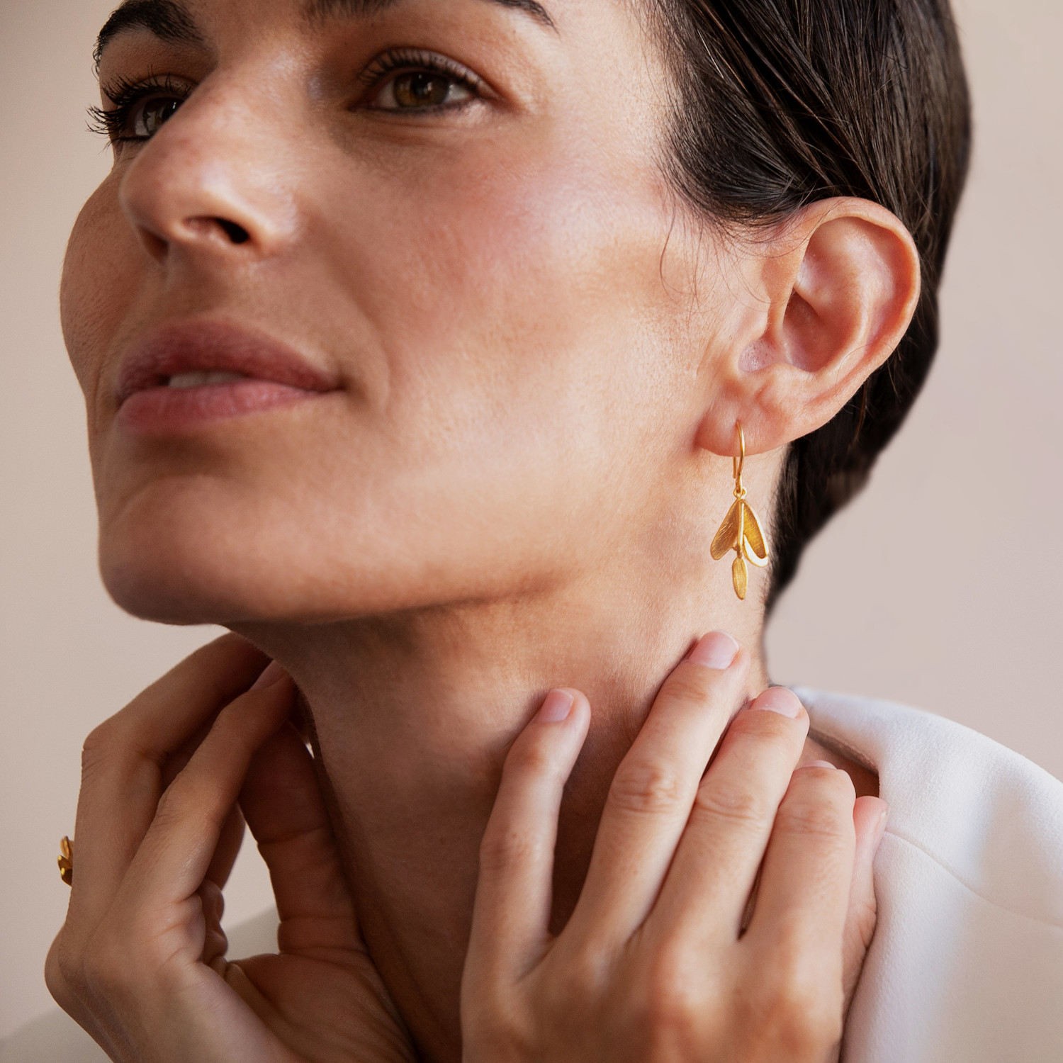 BOUCLES D'OREILLES CROCHET DORÉES VOL 2
