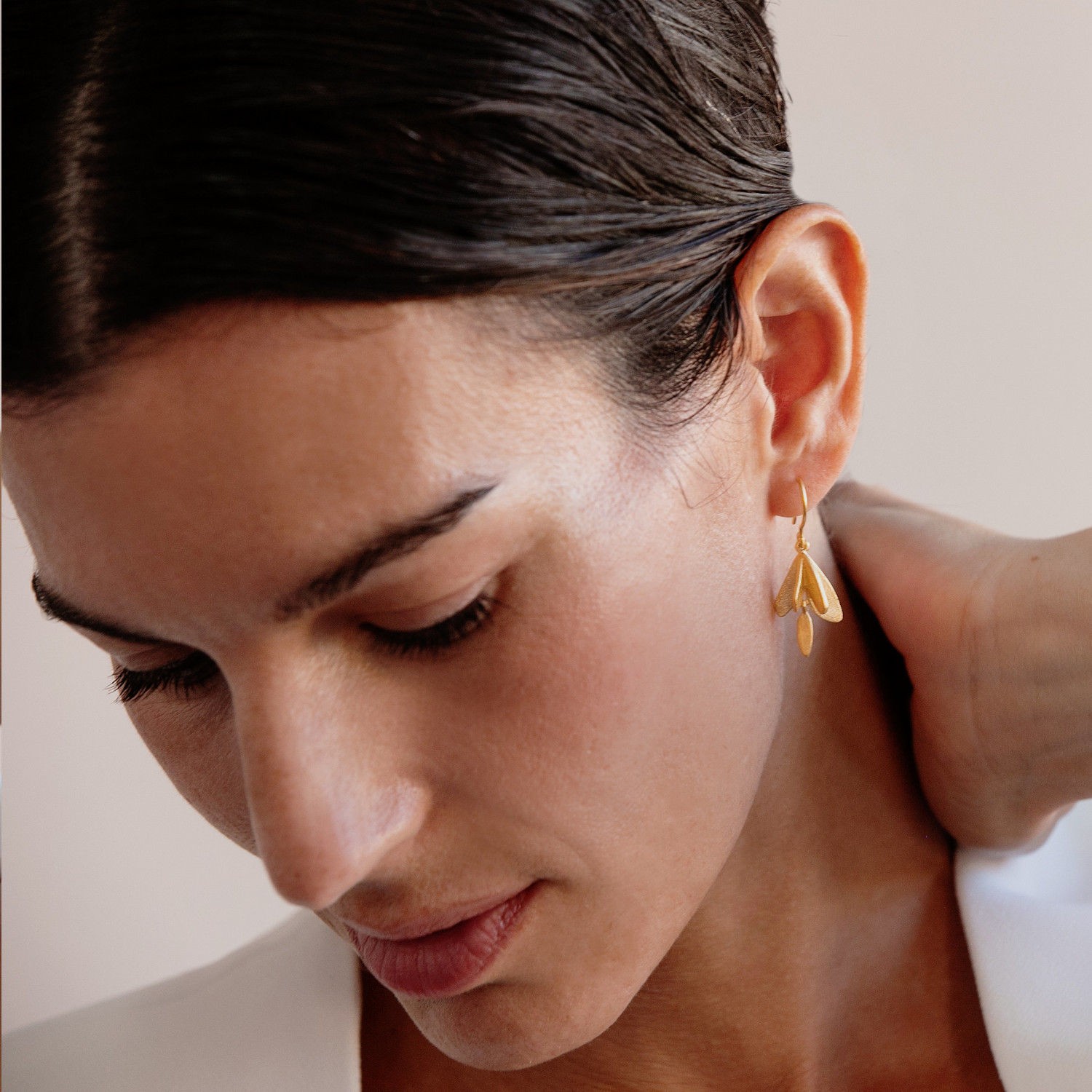 BOUCLES D'OREILLES CROCHET DORÉES VOL 1