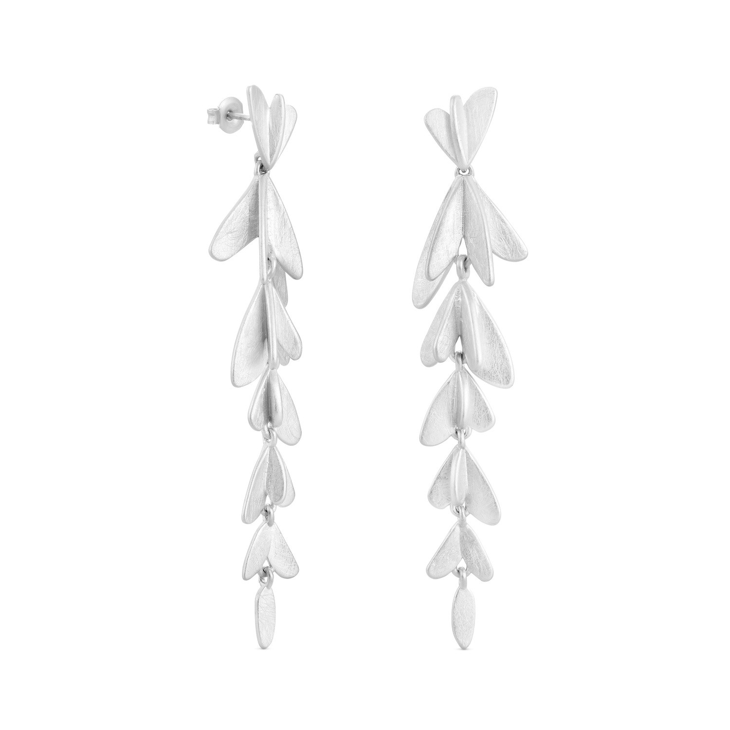LONG SILVER-PLATED EARRINGS VOL