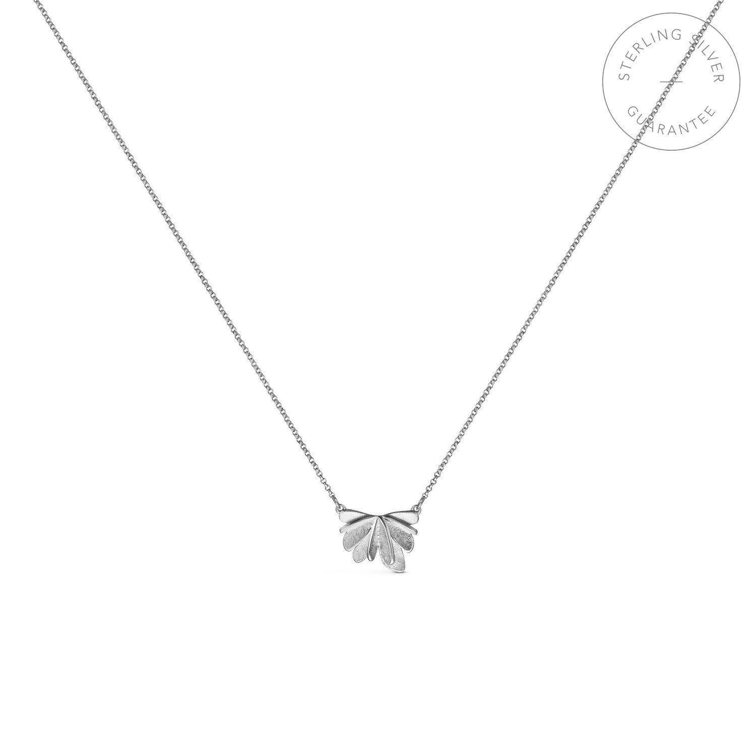 SILVER NECKLACE VOL CENTRAL MOTIF