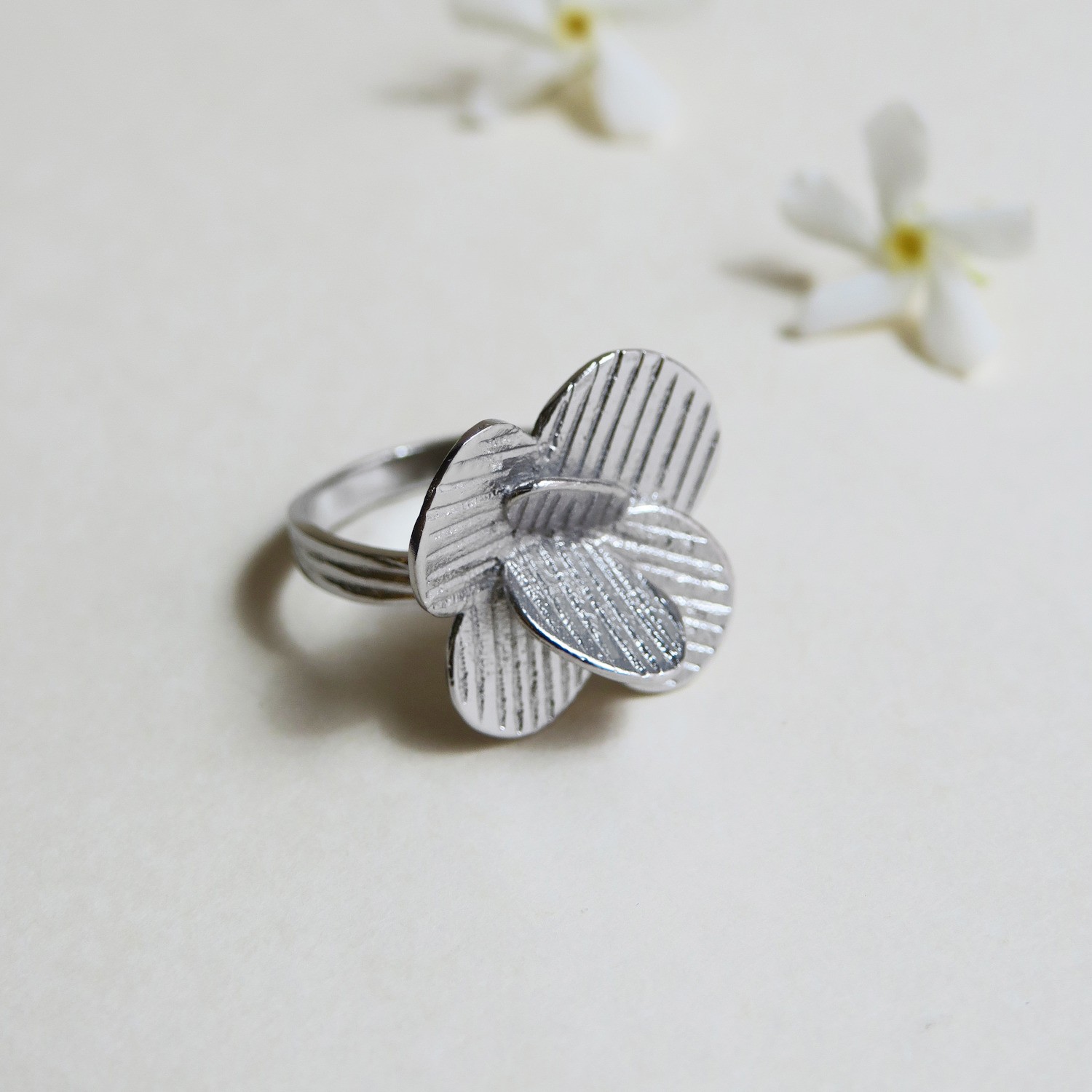 ANILLO  PLATEADO PAMPALONIA
