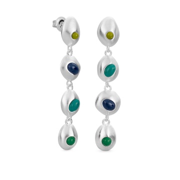 BOUCLES D'OREILLES LONGUES EN ARGENT ADDAIA