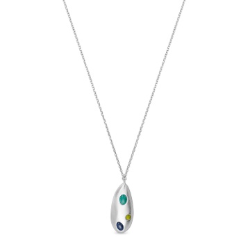SMALL ADDAIA SILVER NECKLACE