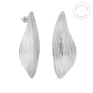 BOUCLES D'OREILLES GRANDES EN ARGENT ONARIA