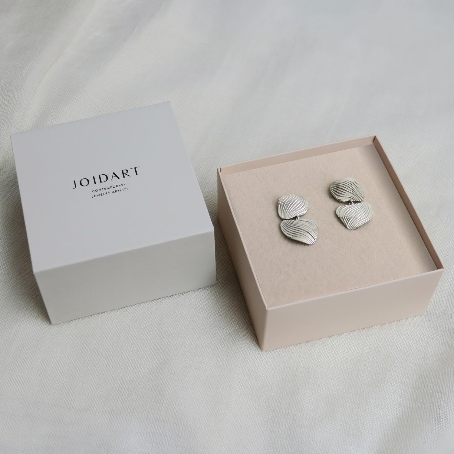 PENDIENTES PLATEADOS DOBLES ONARIA