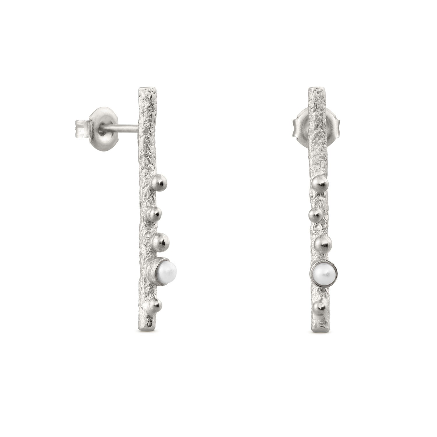 SILVER-PLATED EARRINGS GUSPIRA