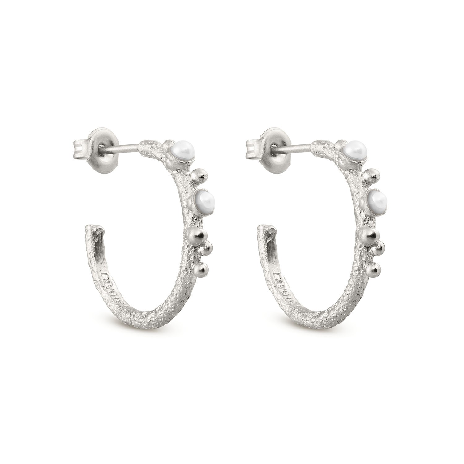 SILVER-PLATED HOOP EARRINGS GUSPIRA