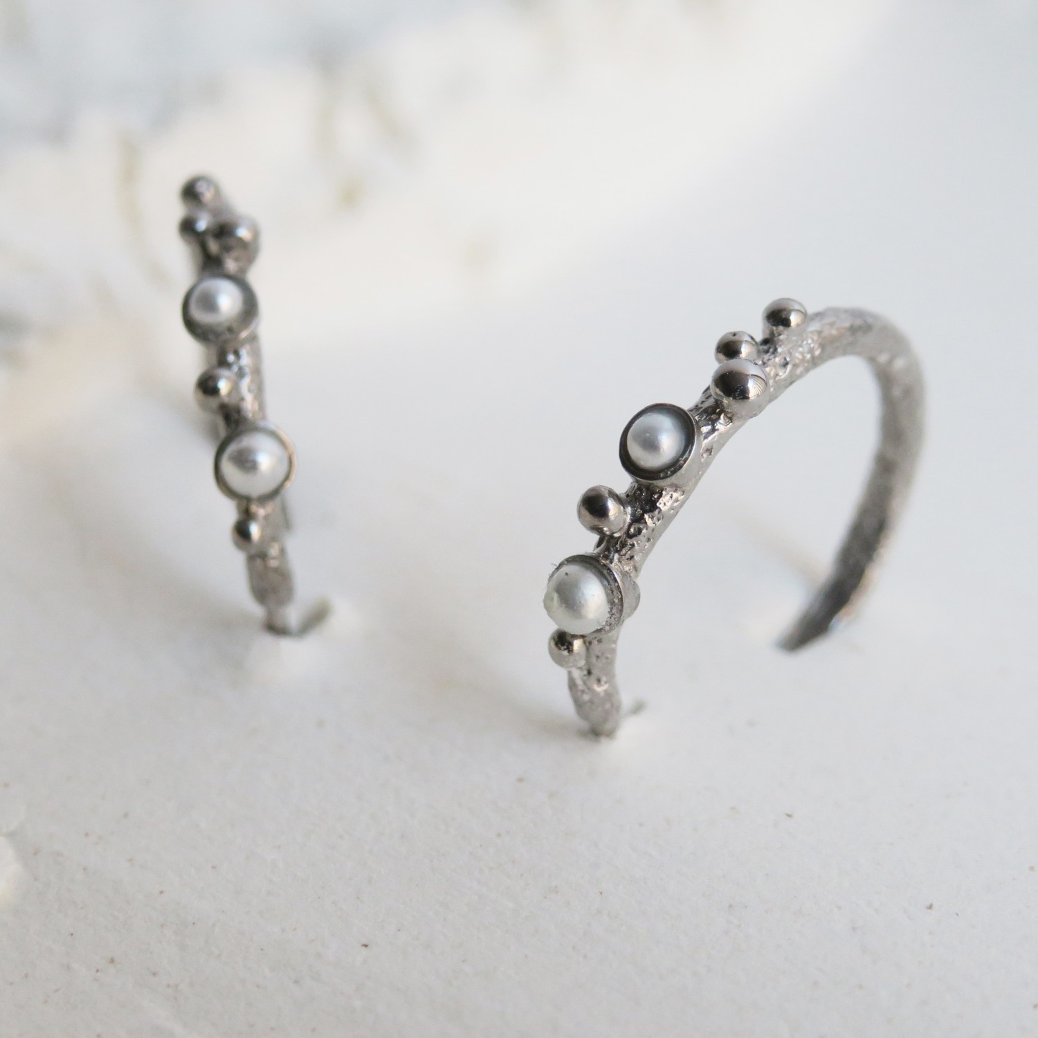 SILVER-PLATED HOOP EARRINGS GUSPIRA 3