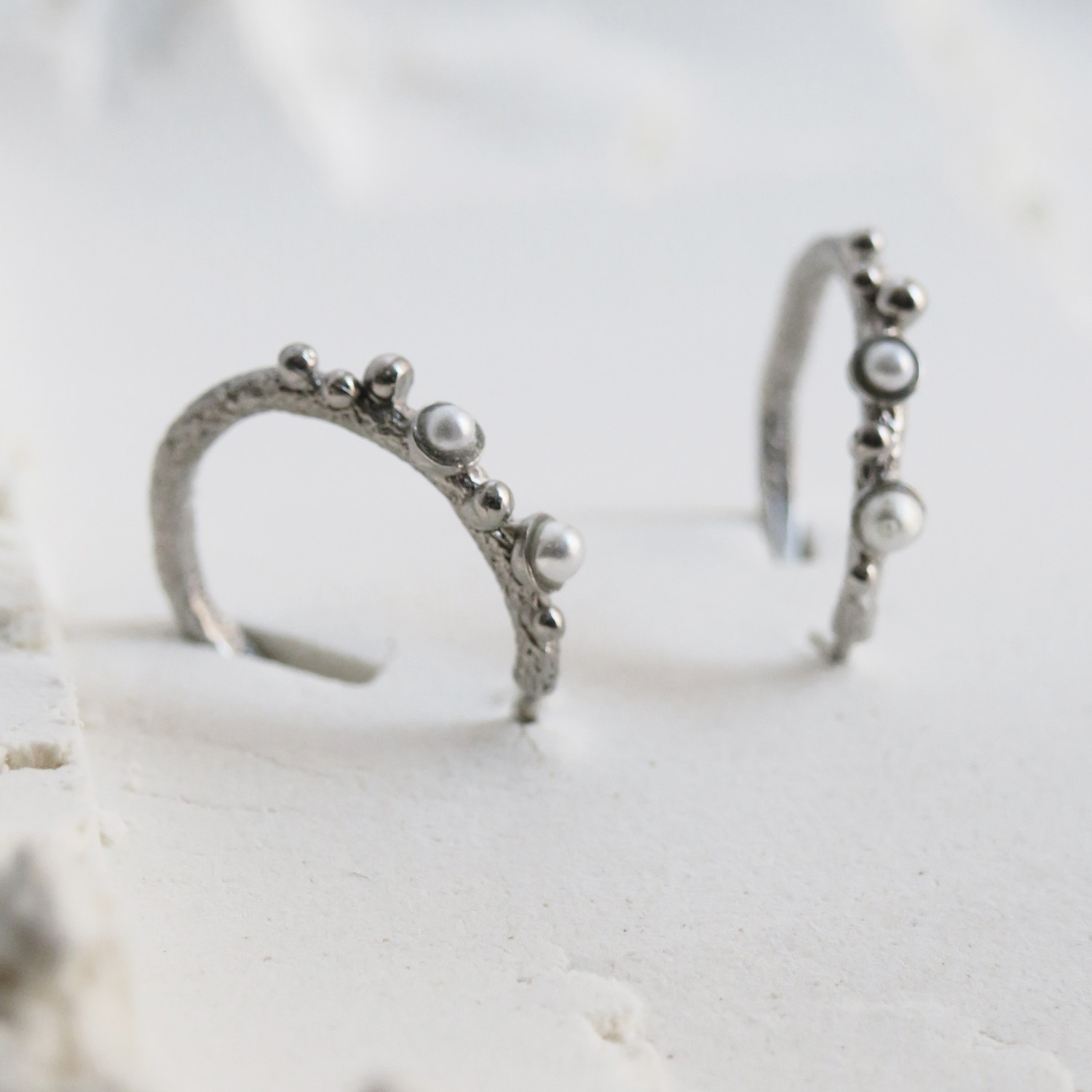 SILVER-PLATED HOOP EARRINGS GUSPIRA 4