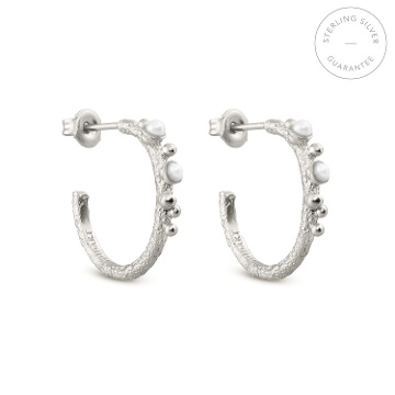 SILVER HOOP EARRINGS GUSPIRA