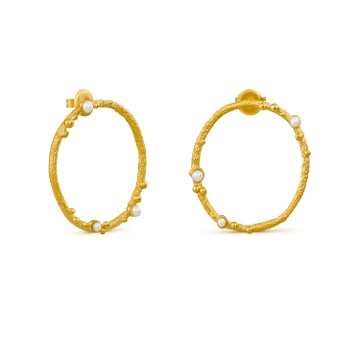 GOLDEN CIRCULAR EARRINGS GUSPIRA