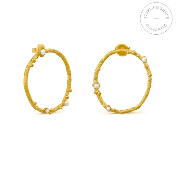 GOLDEN CIRCULAR EARRINGS GUSPIRA