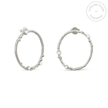 SILVER CIRCULAR EARRINGS GUSPIRA